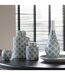 Vase Poire en Porcelaine Kousa 43cm Bleu & Blanc-3