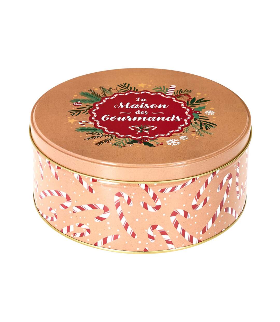 Lot de 3 Boîtes en Métal Noël Magique 25cm Rouge-2