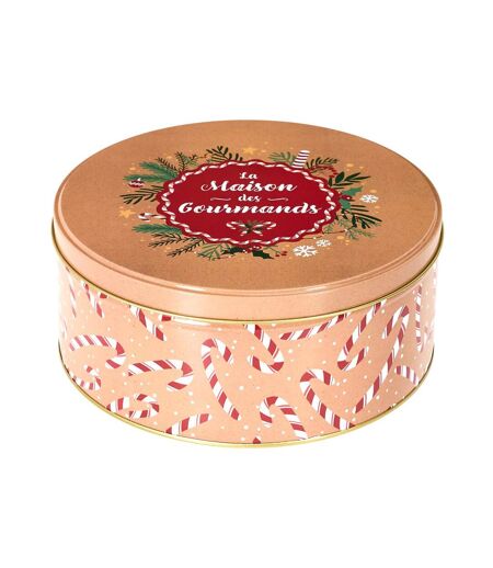Lot de 3 Boîtes en Métal Noël Magique 25cm Rouge
