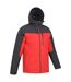 Mens brisk extreme waterproof jacket active red Mountain Warehouse