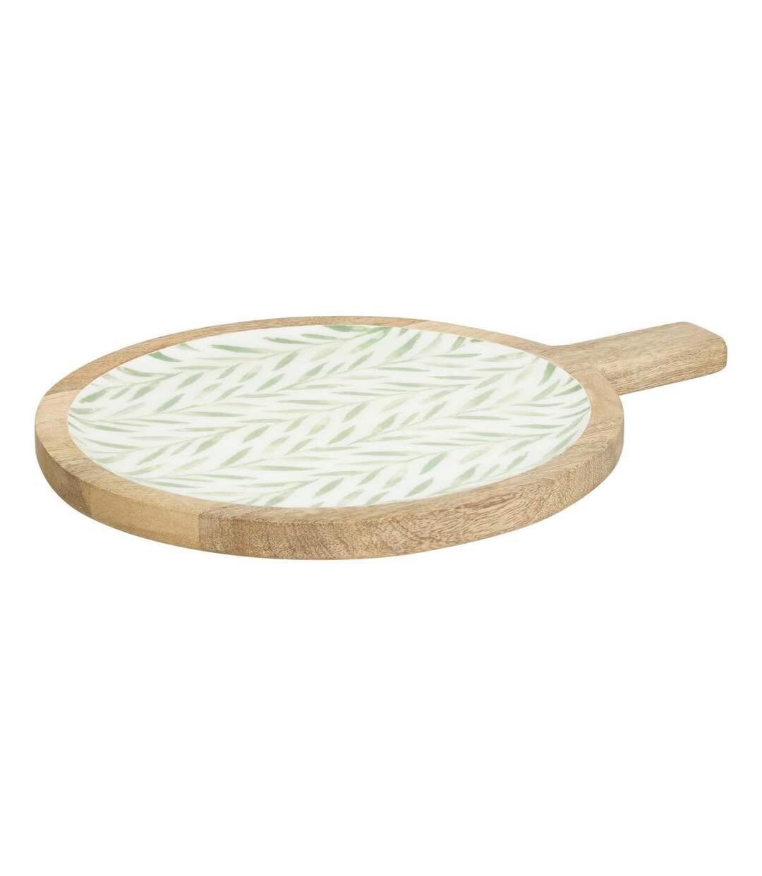 Assiette de Présentation en Bois Inaya 40cm Vert Olive-1