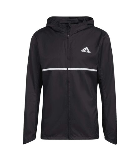 Mens Own The Run Track Jacket Black Adidas