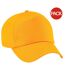 Beechfield Unisex Plain Original 5 Panel Baseball Cap (Pack of 2) (Gold) - UTRW6698-1