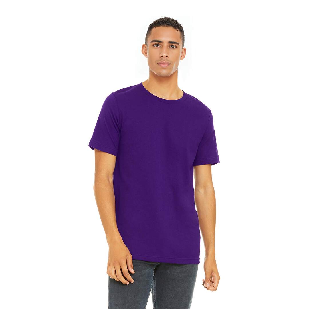 T-shirt adulte violet Bella + Canvas-3