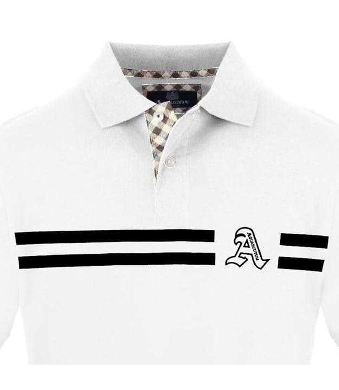 Polo Homme Blanc Aquascutum-3