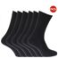 Chaussettes unies homme noir Universal Textiles-1