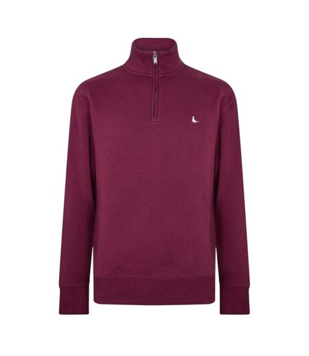 Mens Barchester Quarter Zip Sweatshirt Fig Jack Wills