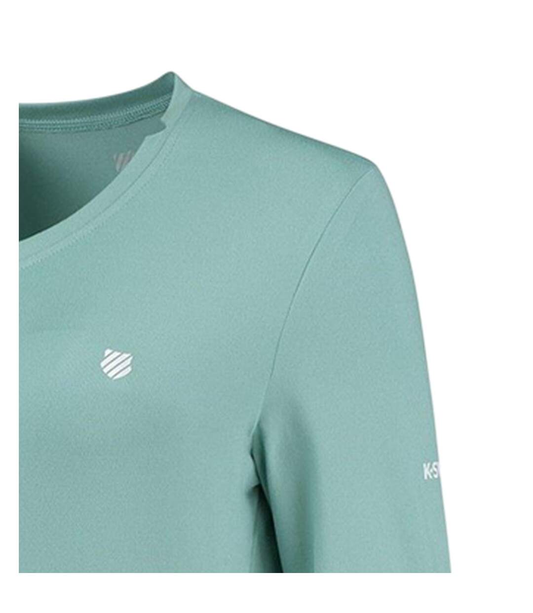 Womens/ladies Hypercourt Logo Regular T-shirt Blue K-Swiss-4