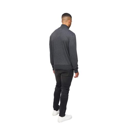 Mens Delloway Funnel Neck Jumper Black Marl Bewley & Ritch