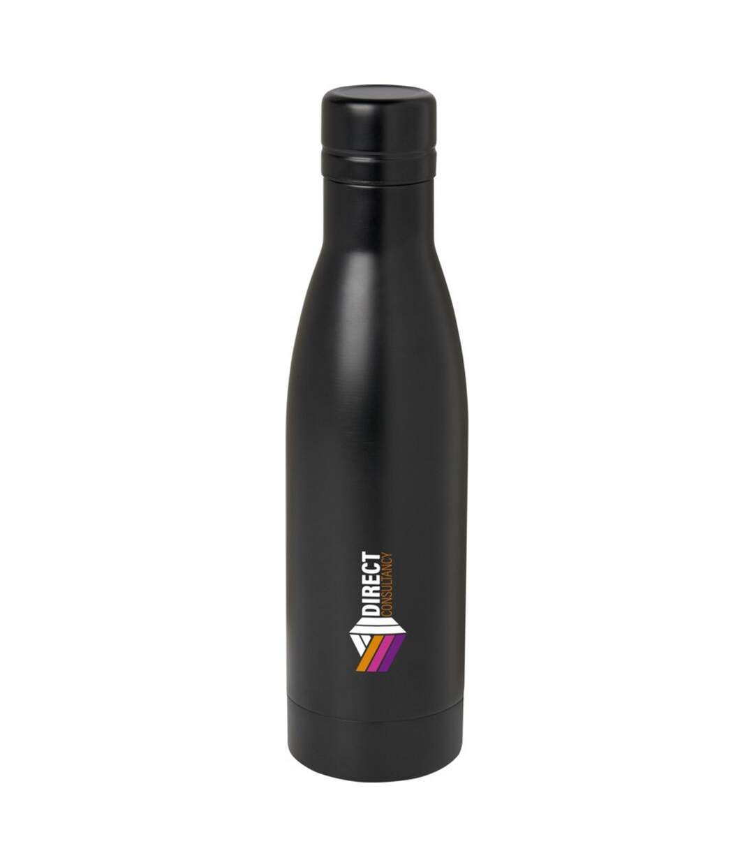 Vasa plain stainless steel 500ml water bottle one size solid black Generic-1