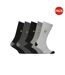 Lot De 5  Paires De Chaussettes Motif/style Contrasté Homme Noir Gris Lyle & Scott-1