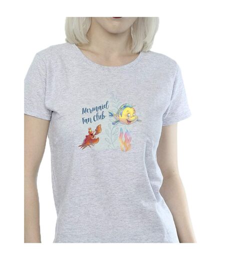 Disney T-shirt coton The Little Mermaid Club Femme/Ladies (Gris sportif) - UTBI26354