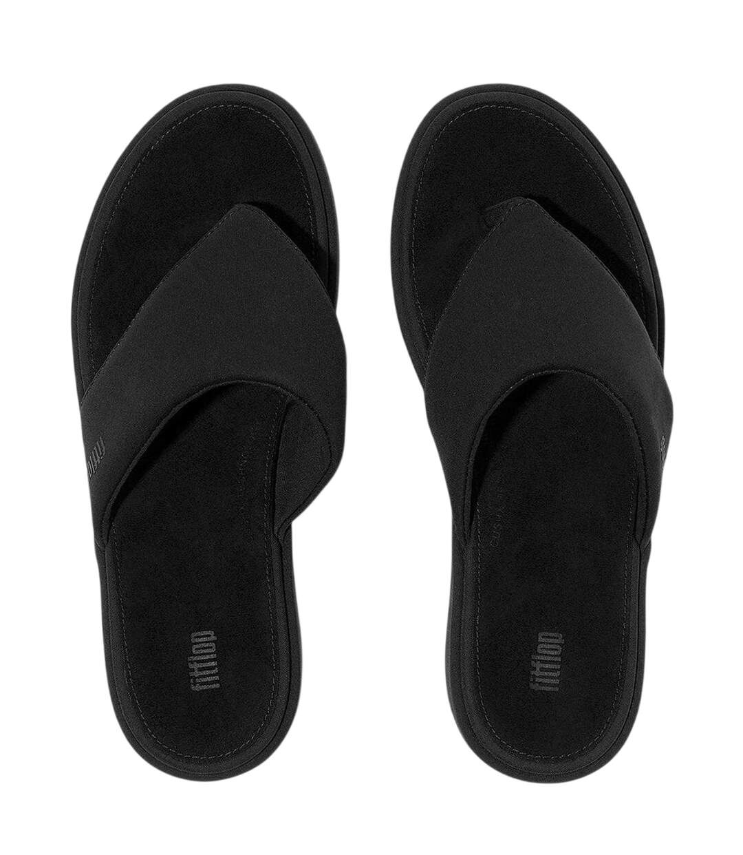 Sandales À Talons Compensés Femme Tout Noir Fit Flop-3