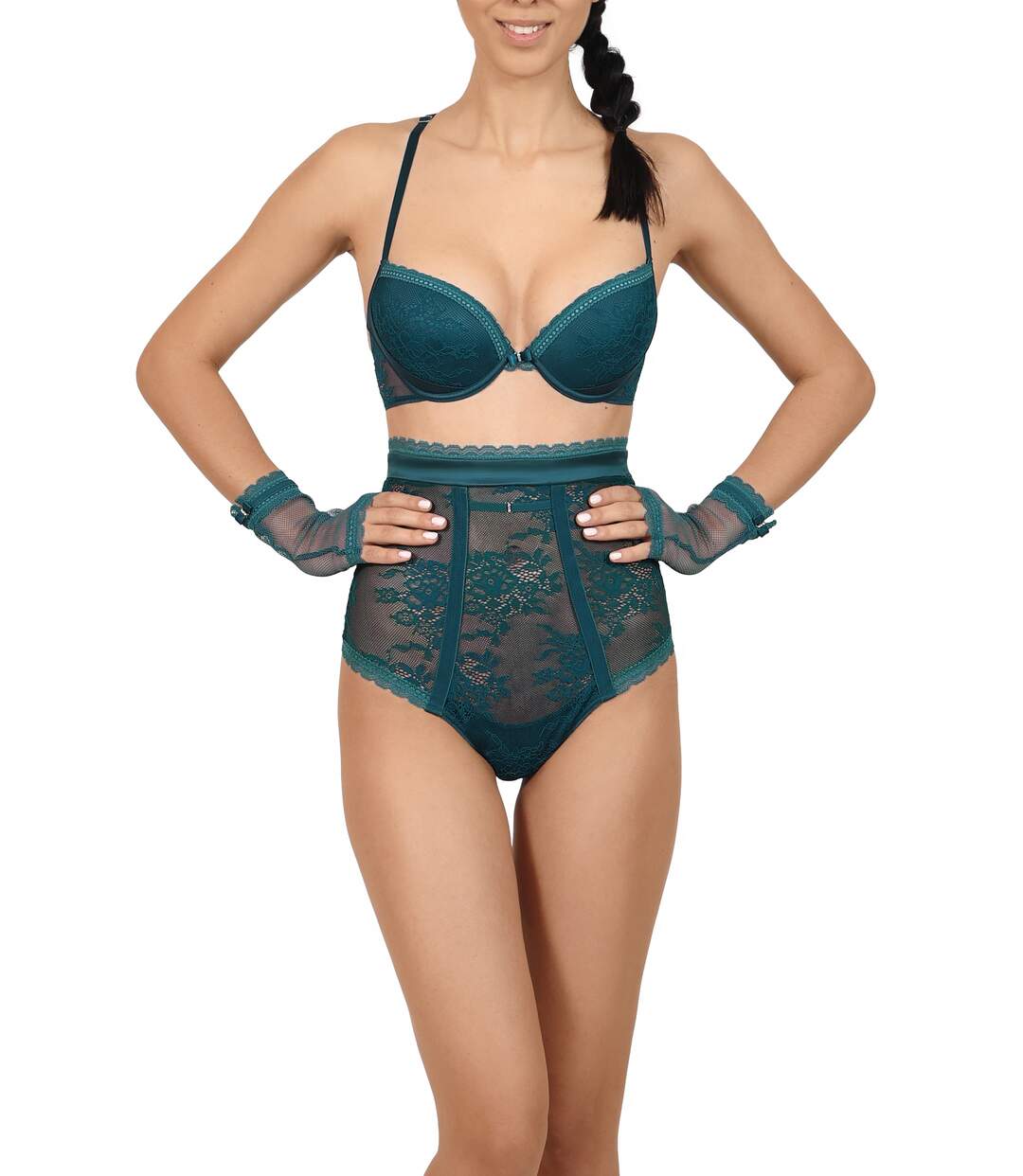 Soutien-gorge push-up Eternity Lisca vert-4