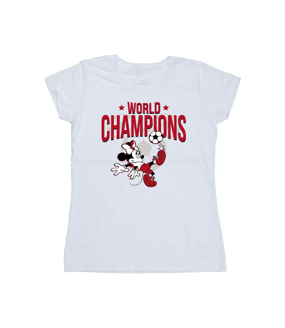 Disney T-shirt en coton Minnie Mouse World Champions - Femmes/Dames (Blanc) - UTBI33489-1