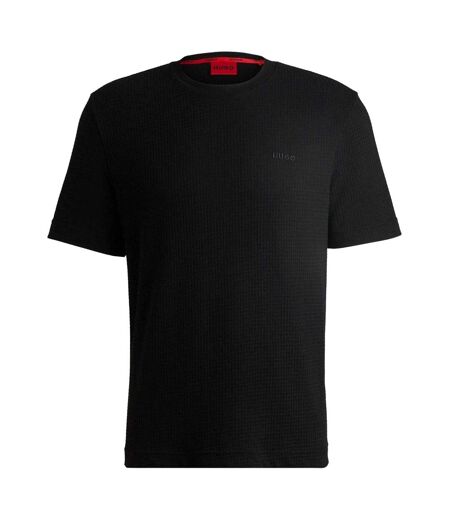 Mens Austin Crew Neck Regular T-shirt Black Hugo