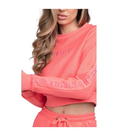 Sweat court femme rose SikSilk
