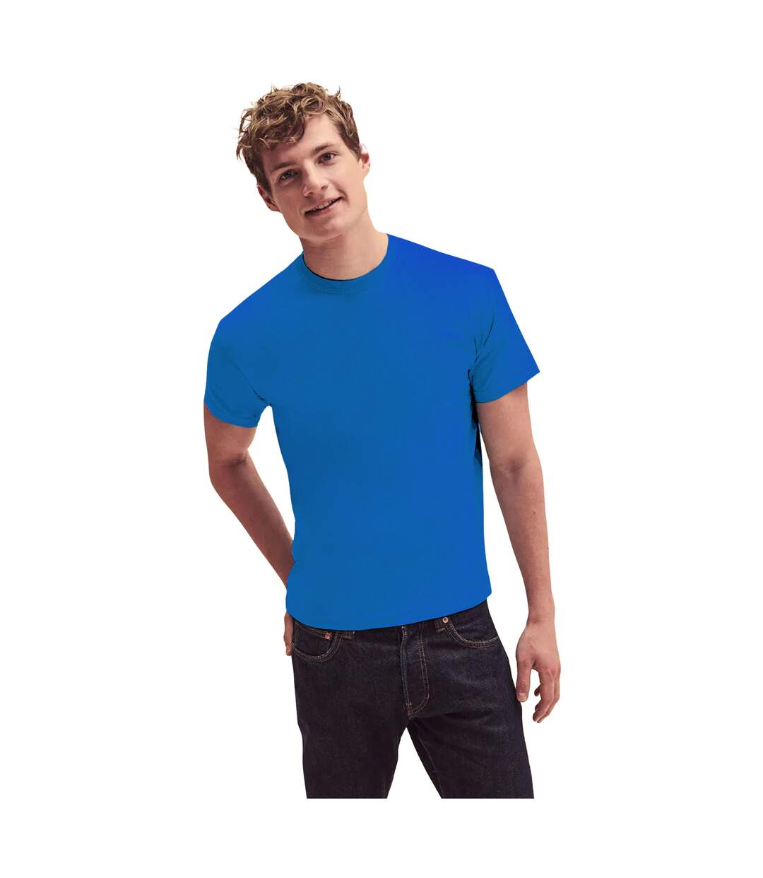 T-shirt Original Homme Bleu Roi Fruit Of The Loom-1
