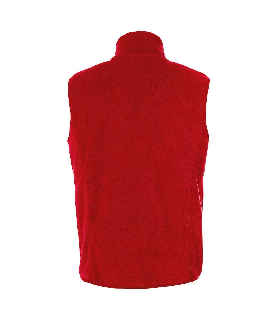 Unisex adult basic polar fleece vest top red Clique-2