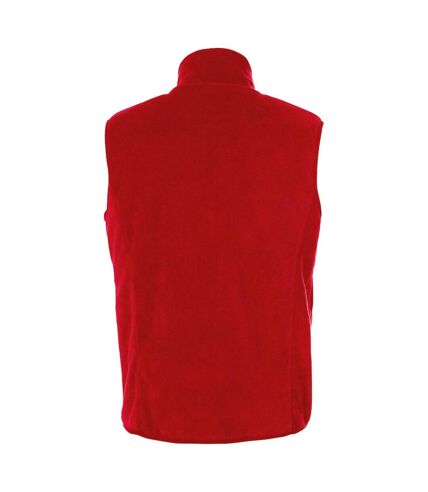 Unisex adult basic polar fleece vest top red Clique