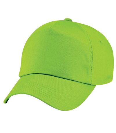 Beechfield Plain Unisex Junior Original 5 Panel Baseball Cap (Lime Green) - UTRW217