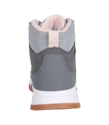 Womens/ladies Lynton Waterproof Boots Light Grey Mountain Warehouse