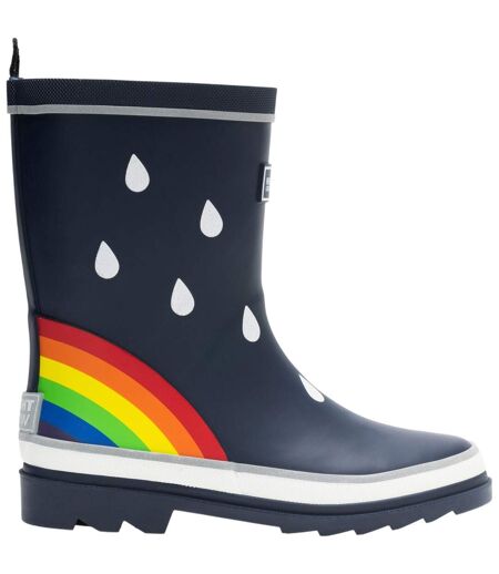 Bottes De Pluie Motif/style Arc-en-ciel Mudplay Enfant Bleu Marine Regatta