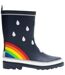 Bottes De Pluie Motif/style Arc-en-ciel Mudplay Enfant Bleu Marine Regatta-1