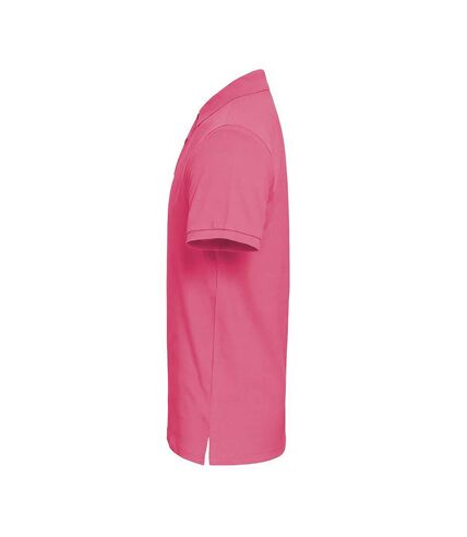 Asquith & Fox Mens Plain Short Sleeve Polo Shirt (Pink Carnation)