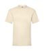 Fruit Of The Loom Mens Valueweight Short Sleeve T-Shirt (Natural) - UTBC330