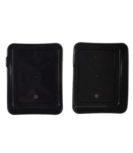 Lot de 7 Boîtes de Rangement Souple 26cm Noir