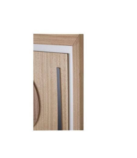 Décoration Murale Encadrée Astrys 80cm Naturel & Noir
