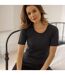 2 Pack Ladies Short Sleeve Thermal Top for Winter-5