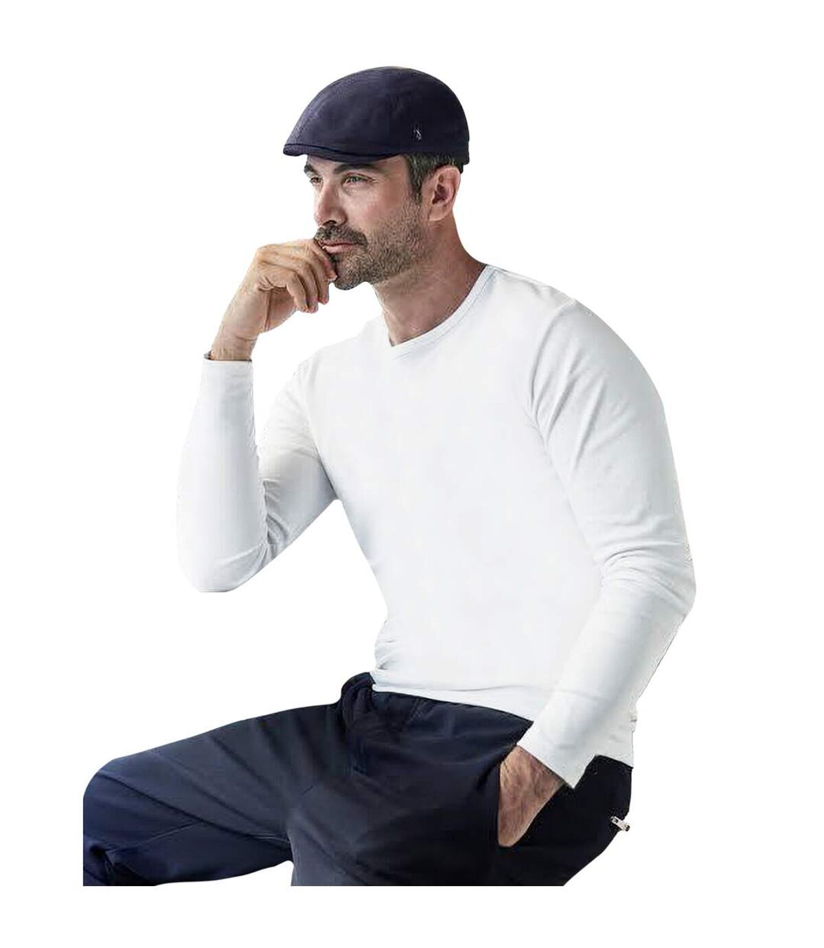 Tee Jays - T-shirt à manches longues - Homme (Blanc) - UTBC3312