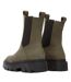 Womens/ladies rowan leather chelsea boots olive Toms