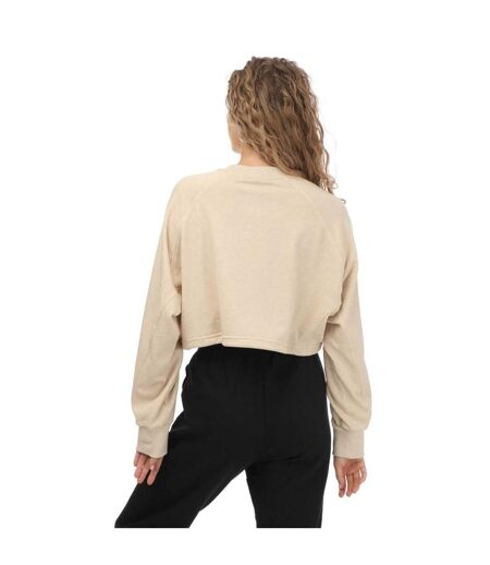 Sweat studio femme beige Adidas