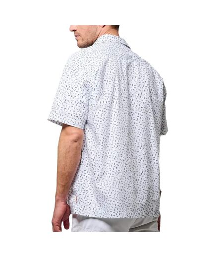 Chemise blanche/marine homme kaporal block - l