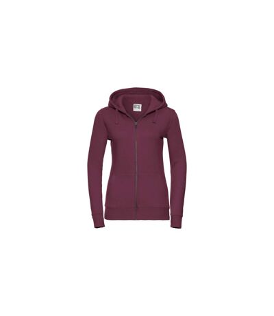 Russell Ladies Premium Authentic Zipped Hoodie (3-Layer Fabric) (Burgundy) - UTBC2731