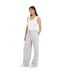 Womens/ladies Striped Joggers Grey White Brave Soul-1