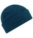 Bonnet En Polaire Recyclée Bleu Pétrole Beechfield-1