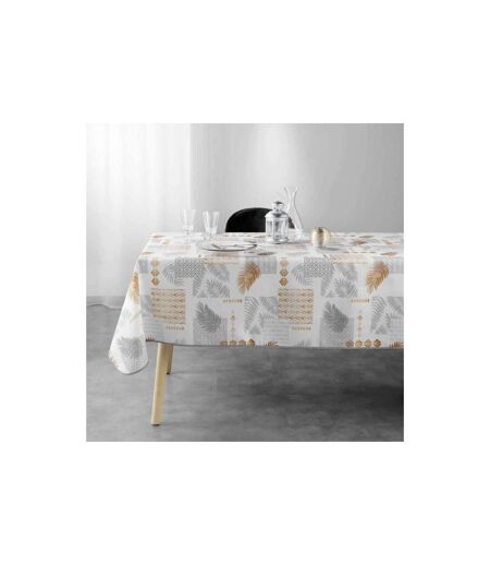 Nappe Imprimée Olenna 150x240cm Jaune & Blanc