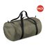 Lot de 2  Packaway sac de voyage 32 litres taille unique vert olive/noir BagBase