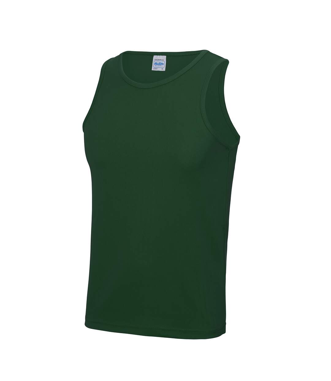 Homme vert bouteille Débardeur sport uni Just Cool