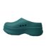 Womens/ladies Stan Smith Platform Mules Green Adidas-2