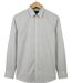 CHALLENGER CH4004 IMPRIME — Chemise à carreaux manches longues gris et bleu : coupe confort en pur coton-2