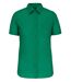 Chemise popeline manches courtes - Femme - K548 - vert kelly