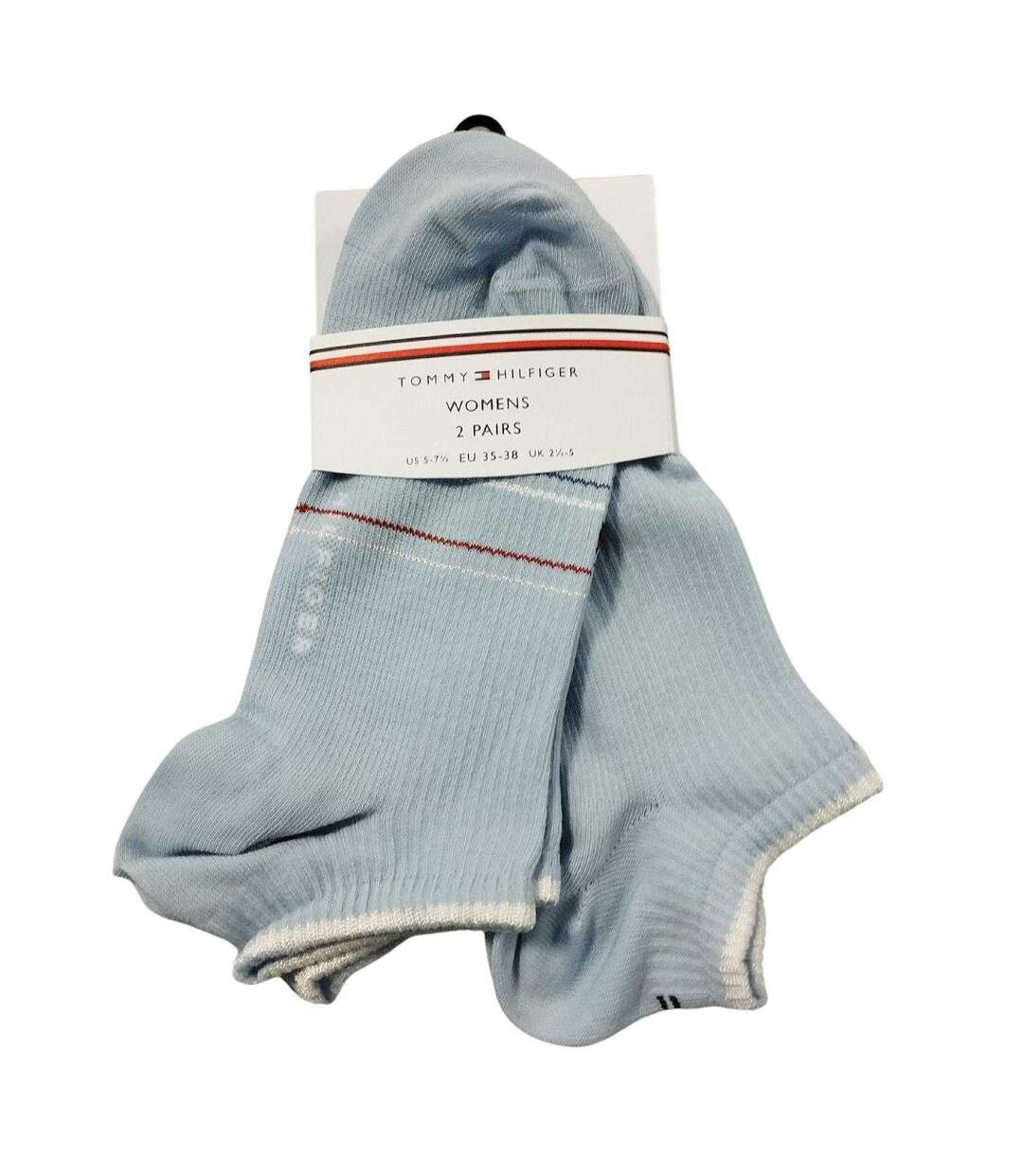 Chaussettes Motif/style Détail Rayé Femme Bleu Clair Tommy Hilfiger-2