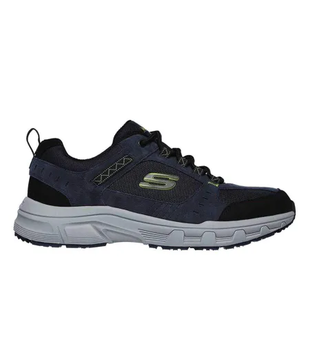 Baskets Oak Canyon Homme Bleu Marine Vert Clair Skechers