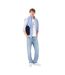 Mens Grid Crocodile Cotton T-shirt White Lacoste-4