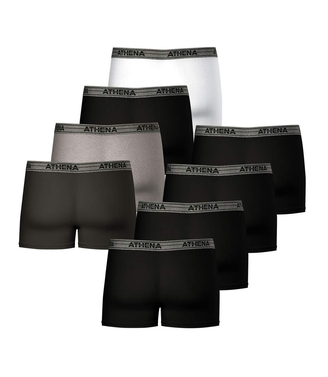 Lot de 8 boxers homme Eco Pack Athena-3